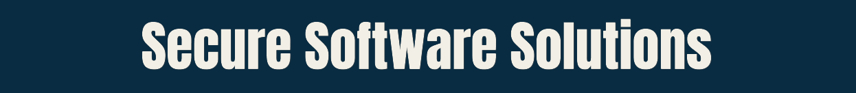 Secure Software  Solutions